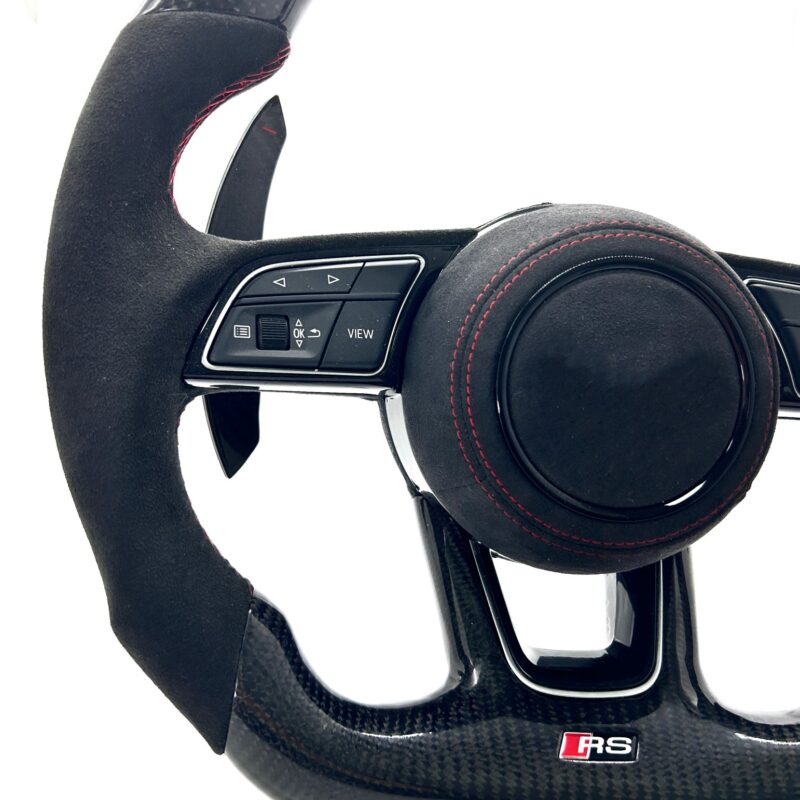 For Audi A/S/RS Series Sports steering wheel assembly Carbon fiber A3 A4 (B8.B9) A5 A6(C6.C7,C8) A8(D4.D5) S3 S4 S5 S6 S7 S7 - Image 5