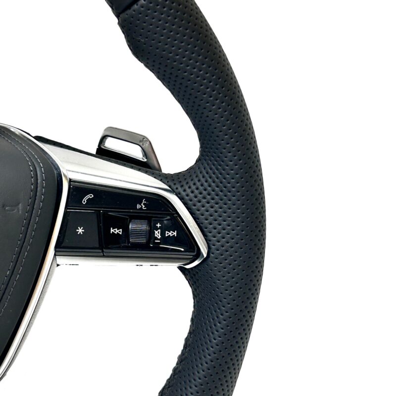 Leather Steering Wheel Upgrade Fit For Audi Rs Rs3 Rs7 A3 A4 A5 A7 Q7 A3 A4 B8 A5 A6 C6 C7 A7 Tt Tts R8 - Image 3