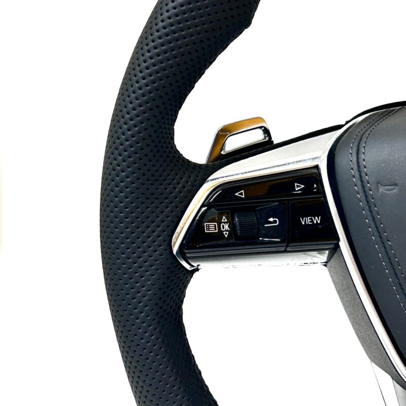 Leather Steering Wheel Upgrade Fit For Audi Rs Rs3 Rs7 A3 A4 A5 A7 Q7 A3 A4 B8 A5 A6 C6 C7 A7 Tt Tts R8 - Image 4
