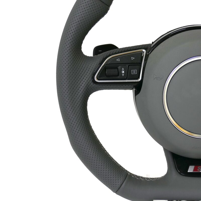 Custom leather multi-function steering wheel for Audi a3 a4 a5 a6 a7 a8 rs3 a4 a5 q2 q6 q7 q8 q3 q4 q5 Steering wheel control - Image 4