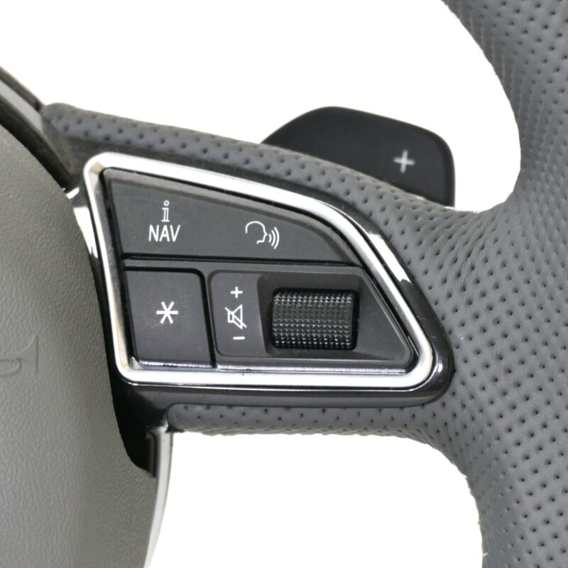 Custom leather multi-function steering wheel for Audi a3 a4 a5 a6 a7 a8 rs3 a4 a5 q2 q6 q7 q8 q3 q4 q5 Steering wheel control - Image 6