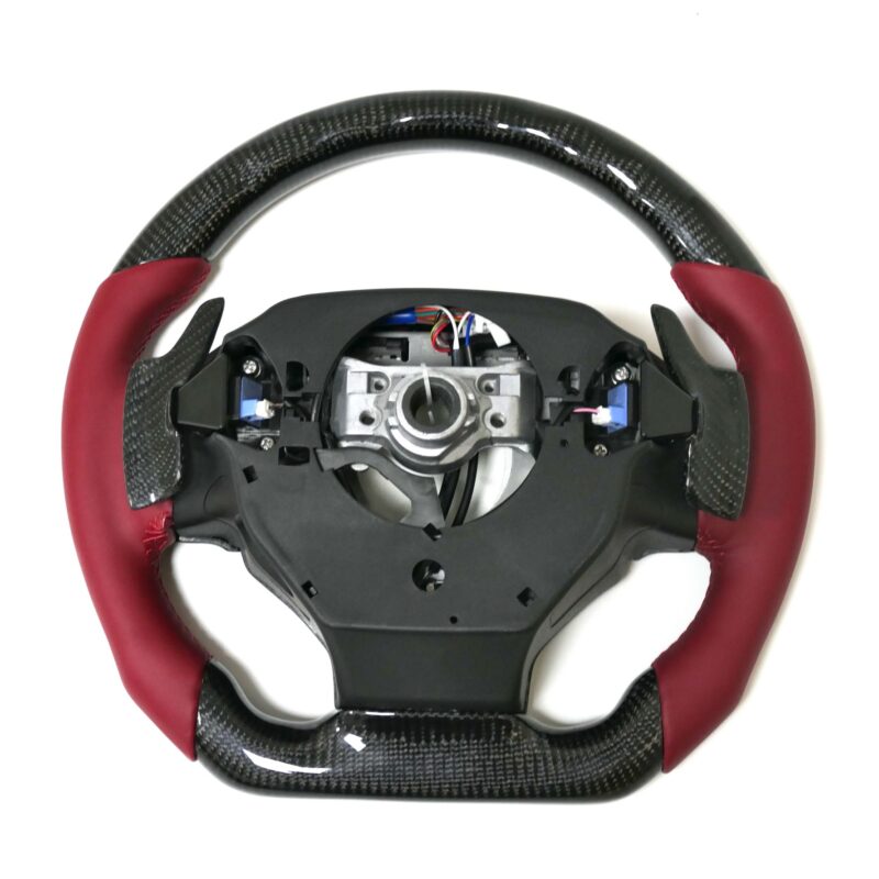 Black and red custom carbon fiber steering wheel for Lexus Lexus NX GX GS ES IS RX with heating system accessories - Image 7