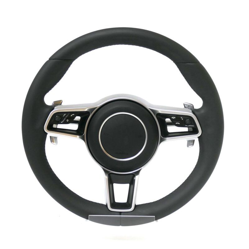 Porsche Wine Red leather steering wheel upgrade for the Porsche Panamera Macan Cayenne 918 911 718 970 971 958 steering wheel - Image 3