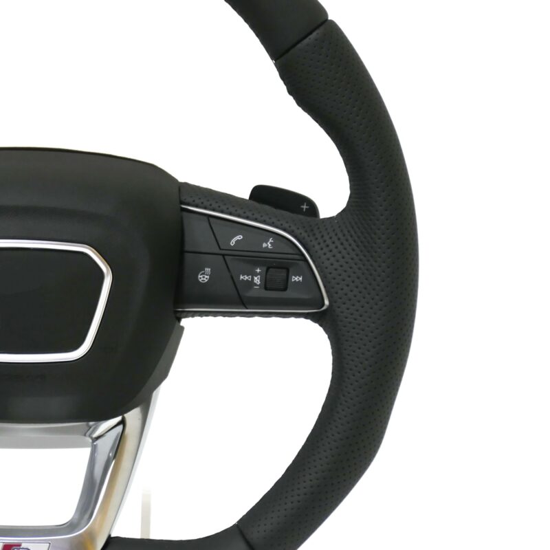 Leather Steering Wheel Upgrade Fit For Audi Rs Rs3 Rs7 A3 A4 A5 A7 Q7 A3 A4 B8 A5 A6 C6 C7 A7 Tt Tts R8 - Image 3