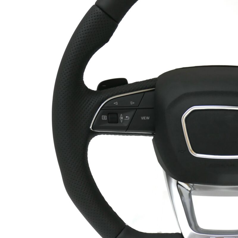Leather Steering Wheel Upgrade Fit For Audi Rs Rs3 Rs7 A3 A4 A5 A7 Q7 A3 A4 B8 A5 A6 C6 C7 A7 Tt Tts R8 - Image 4
