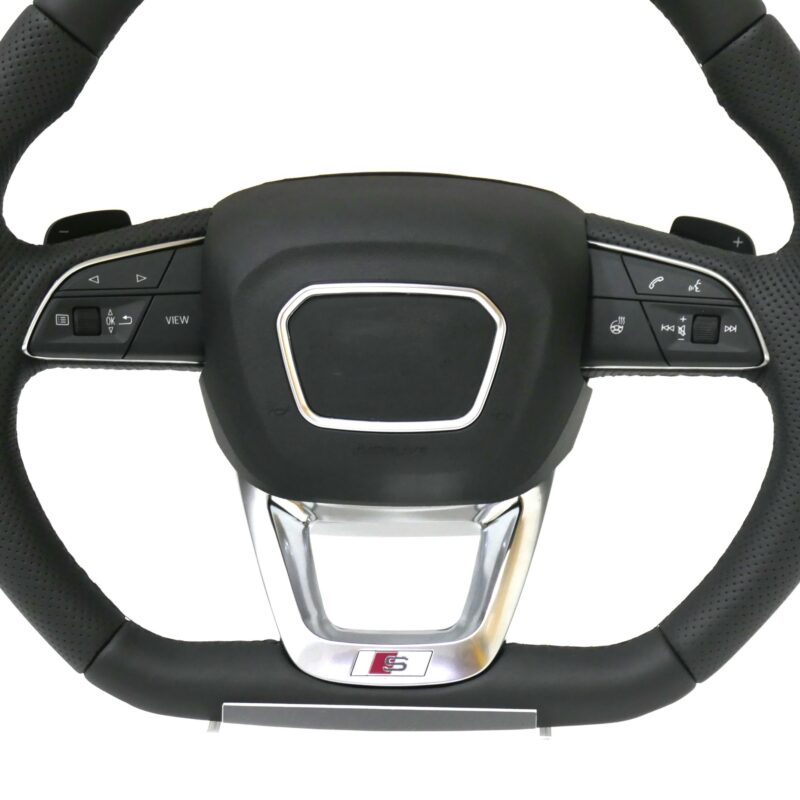 Leather Steering Wheel Upgrade Fit For Audi Rs Rs3 Rs7 A3 A4 A5 A7 Q7 A3 A4 B8 A5 A6 C6 C7 A7 Tt Tts R8 - Image 5