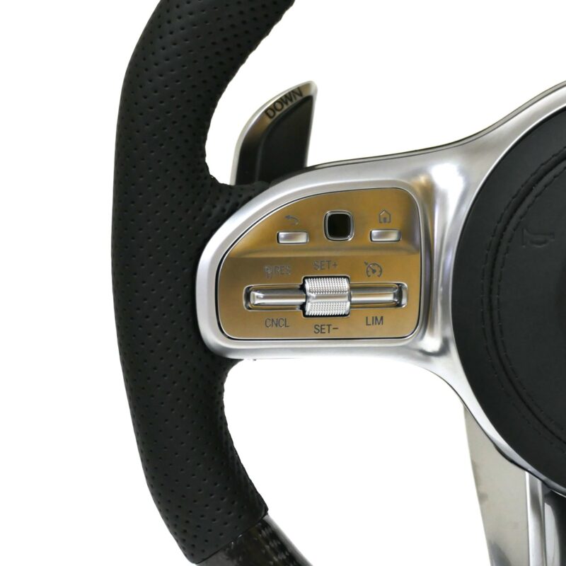 2019+Carbon Fiber Steering Wheel For Mercedes-BenzA C E S CLA GLA GLC GLE GLS GLE W205 W213 W222 W177 Upgrade AMG Steering Wheel - Image 4