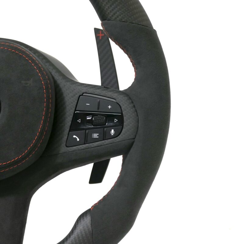 Custom LED Smart Carbon fiber steering wheel fit for BMW 3 series G20 G21 G28 M3 G80 G01 G05 Carbon fiber Custom steering wheel - Image 4
