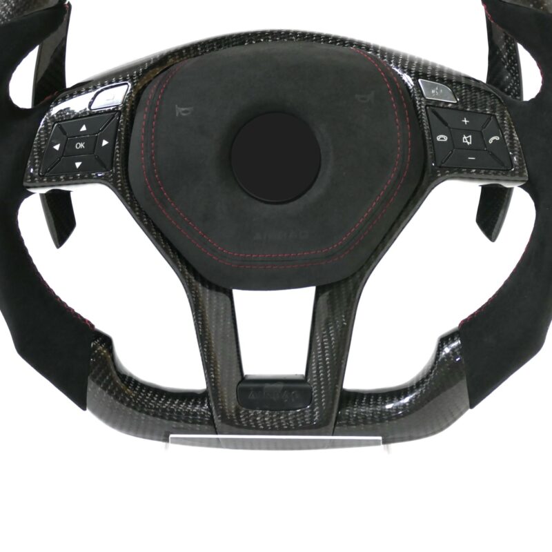 Custom Automotive interior parts carbon fiber steering wheel for the Mercedes AMG W204 W205 W212 W176 W213 Cla E Glk Cls M Class - Image 3