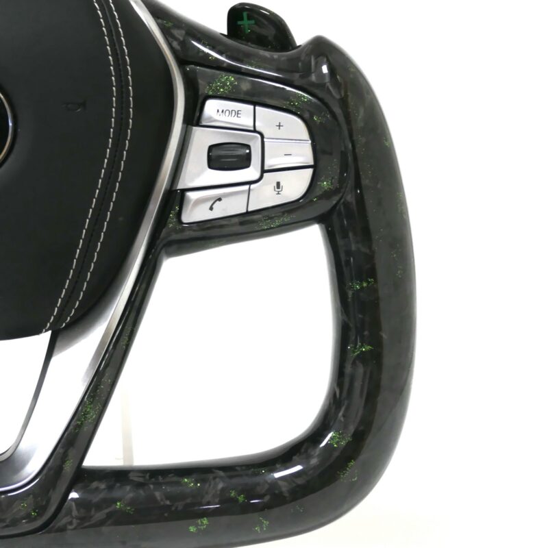 Custom forged carbon fiber yoke steering wheel for BMW G20 G30 G29 G05 G01 G06 G38 G11 G12 G28 G80 3-5 series steering wheel - Image 3