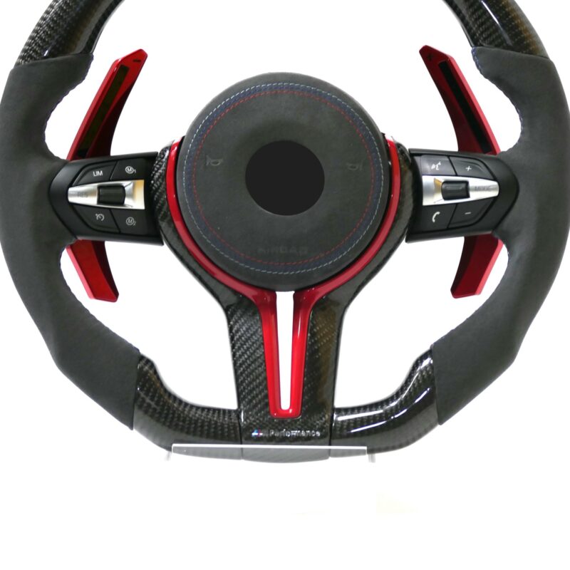 LED Paddle Shifters carbon fiber Alcantara racing steering wheel for bmw E60 E70 E90 f30 F10 G20 1-4 Series m2 F35 F80 F15 F16 - Image 3