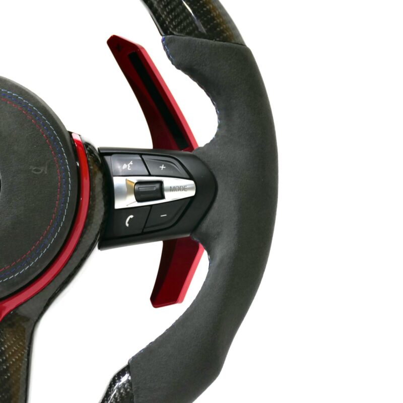 LED Paddle Shifters carbon fiber Alcantara racing steering wheel for bmw E60 E70 E90 f30 F10 G20 1-4 Series m2 F35 F80 F15 F16 - Image 5