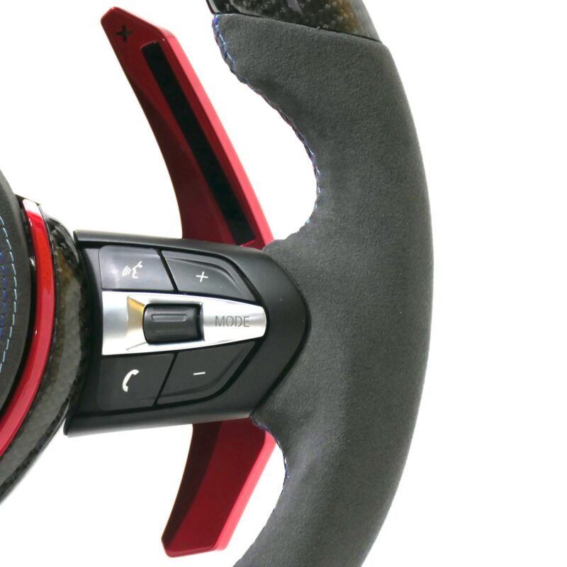 LED Paddle Shifters carbon fiber Alcantara racing steering wheel for bmw E60 E70 E90 f30 F10 G20 1-4 Series m2 F35 F80 F15 F16 - Image 7