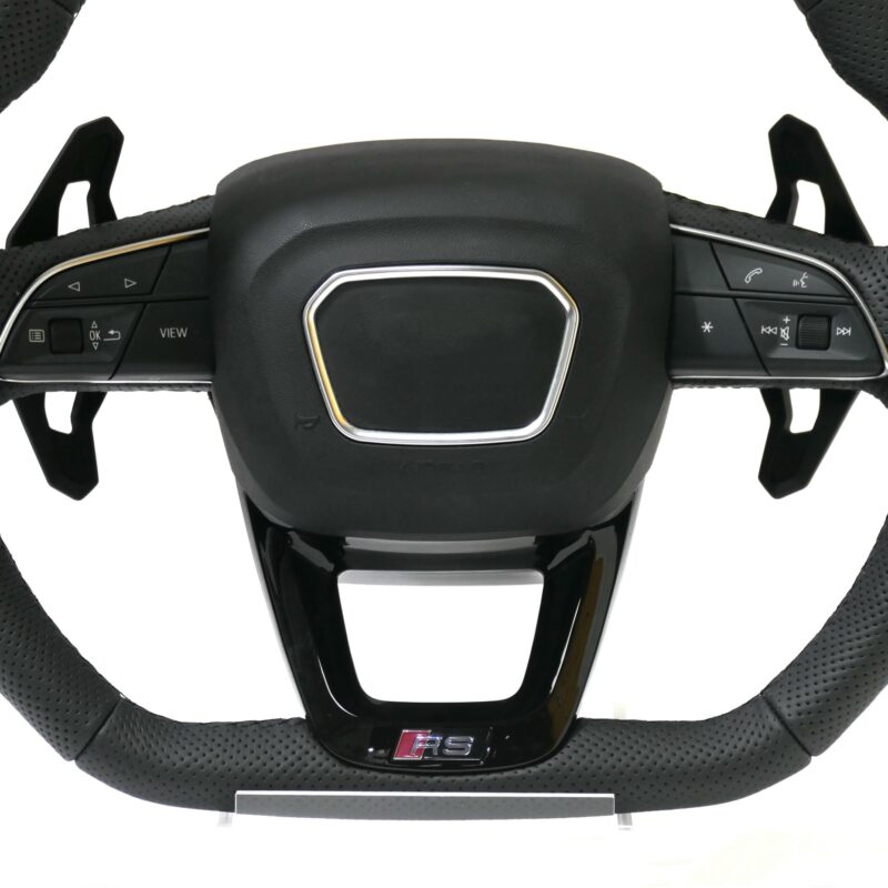 Custom Leather Steering Wheel Upgrade Fit For Audi Rs Rs3 A3 A4 A5 A7 Q7 A3 A4 B8 A5 A6 C6 C7 A7 Tt Tts R8 Style For Audi Model - Image 3