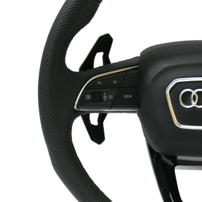 Custom Leather Steering Wheel Upgrade Fit For Audi Rs Rs3 A3 A4 A5 A7 Q7 A3 A4 B8 A5 A6 C6 C7 A7 Tt Tts R8 Style For Audi Model - Image 5