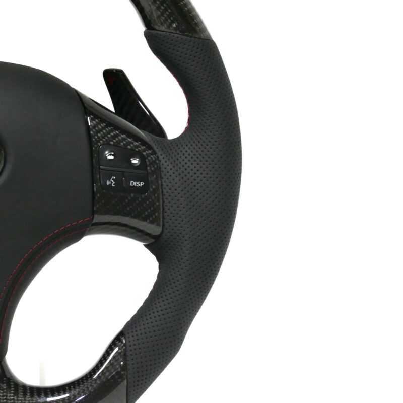 For Lexus Carbon led Fiber Steering Wheel isf RCF NX LC RX CT200 350 300 F Sport Shift Paddle Customized Leather - Image 3
