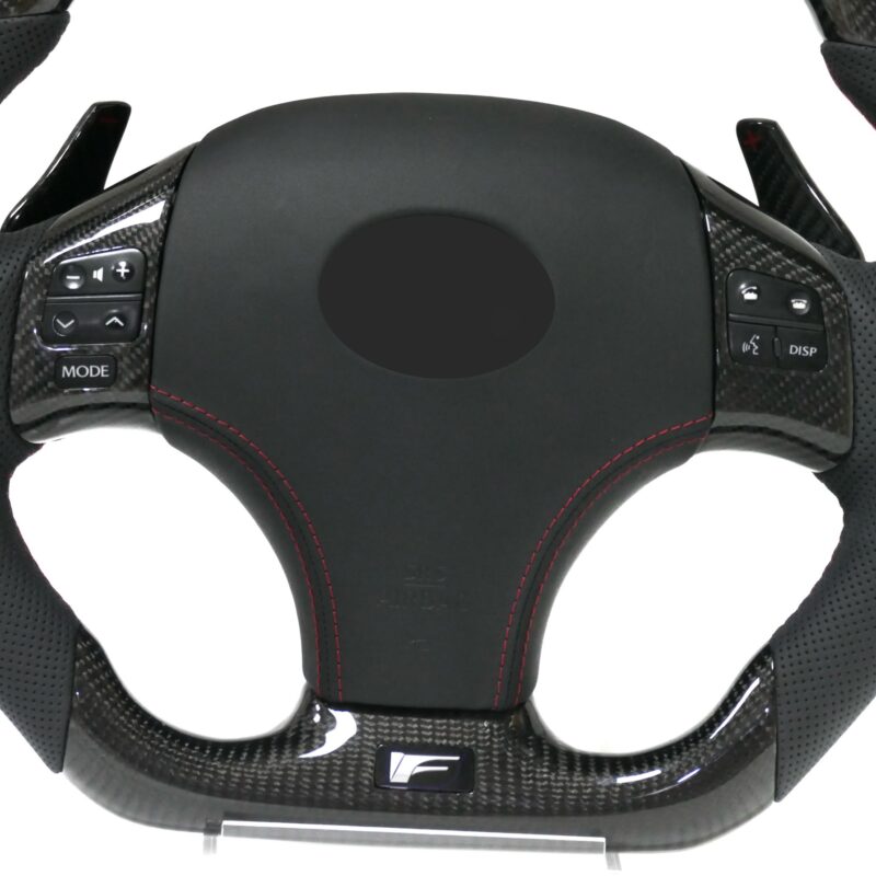 For Lexus Carbon led Fiber Steering Wheel isf RCF NX LC RX CT200 350 300 F Sport Shift Paddle Customized Leather - Image 6