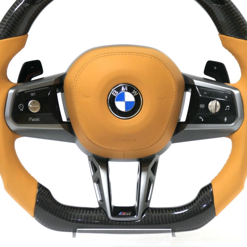 Custom ID8 LED Carbon Fiber M Sport Steering Wheel for BMW F10 F30 F20 F01 F15 F07 F32 F82 M4 M3 X3 G01 G12 G20 G30 G80 G05 G06 - Image 3