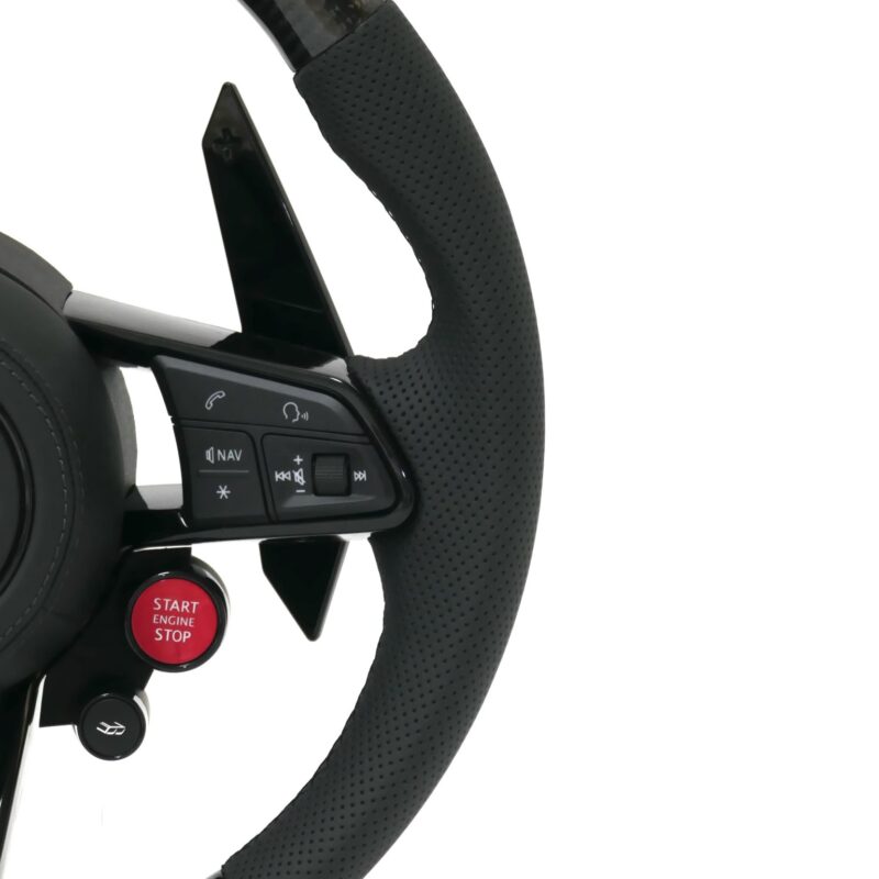 Leather/Carbon fiber/led Steering Wheel Assembly Upgrade Fit for Audi RS RS3 RS5 RS7 A3 A4 A5 A6 A7 S3 S5 Q5 Q7 TT TTs R8 Style - Image 4