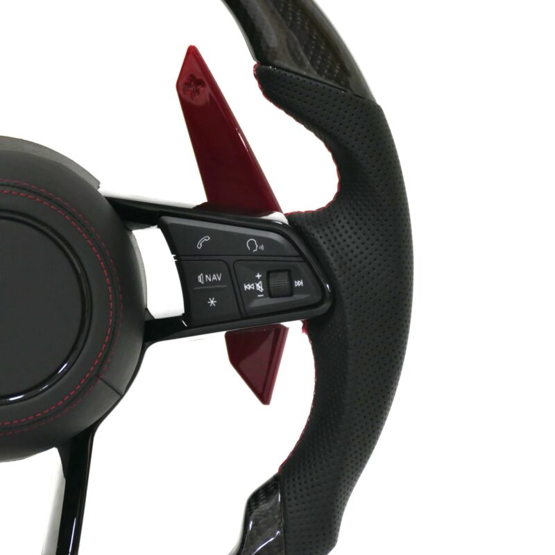 Custom Alcantara LED carbon fiber Fit For Adui RS3 RS4 RS5 RS6 RS7 S3 S4 S5 S6 A3 A4 B8 A5 Q5 Q7 A6 C7 A7 steering wheel - Image 4