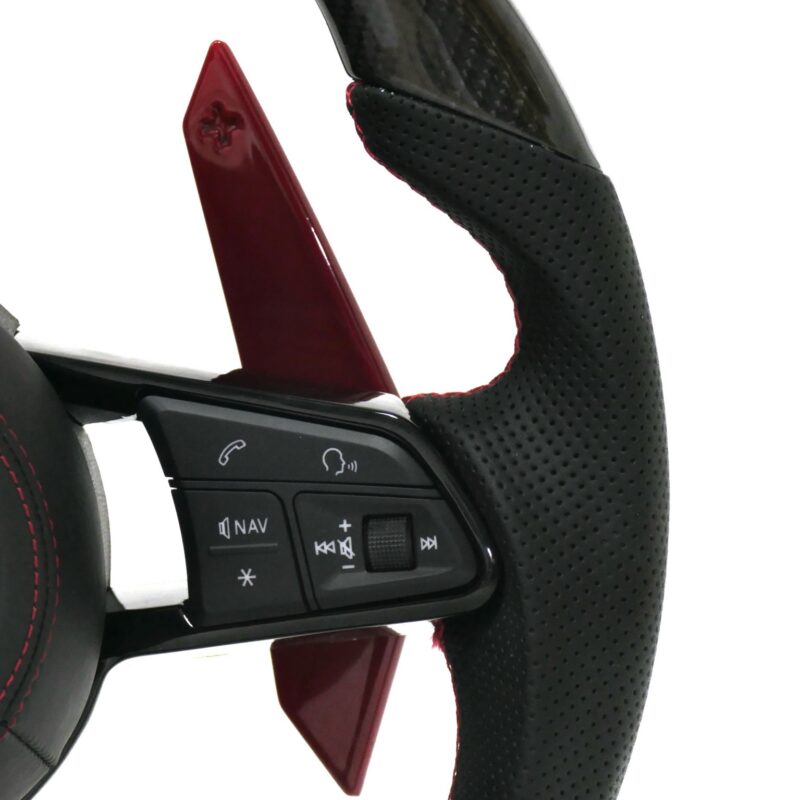 Custom Alcantara LED carbon fiber Fit For Adui RS3 RS4 RS5 RS6 RS7 S3 S4 S5 S6 A3 A4 B8 A5 Q5 Q7 A6 C7 A7 steering wheel - Image 6
