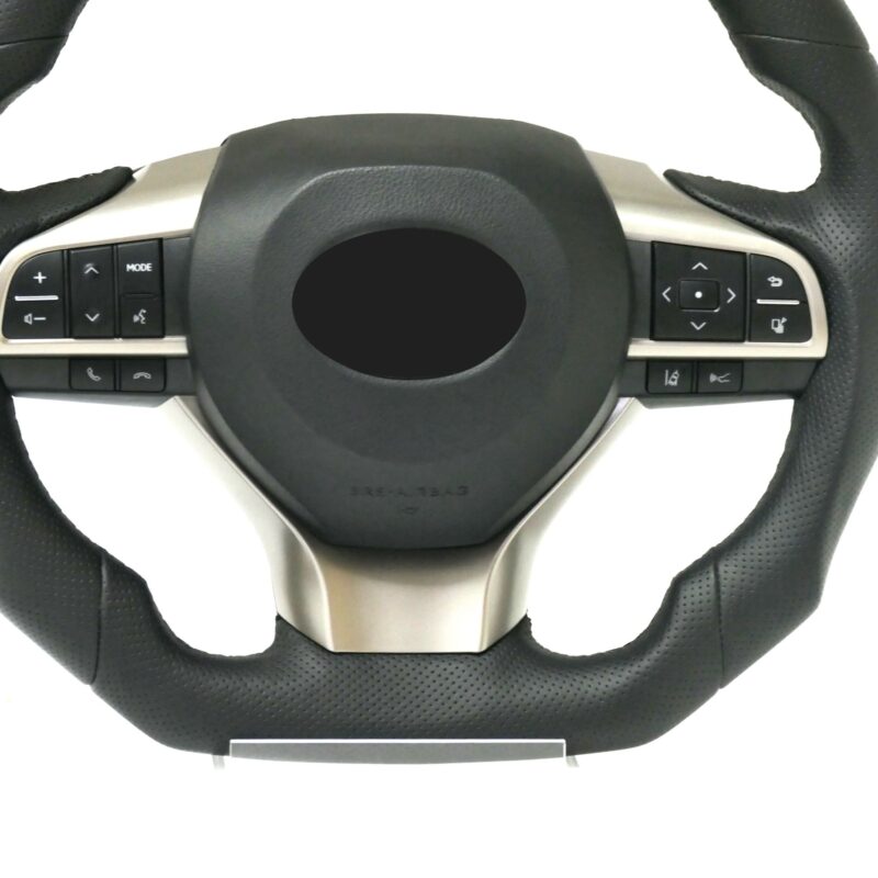 Assembly Modification GS RX LX Style leather Steering Wheel For Toyota Land Cruiser LC200 Vitz Chr Tacoma Upgrade Steering Wheel - Image 3