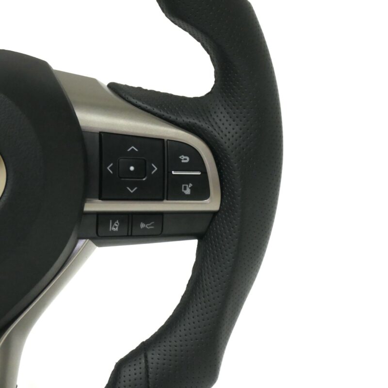 Assembly Modification GS RX LX Style leather Steering Wheel For Toyota Land Cruiser LC200 Vitz Chr Tacoma Upgrade Steering Wheel - Image 4