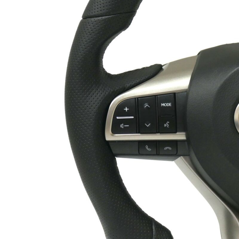 Assembly Modification GS RX LX Style leather Steering Wheel For Toyota Land Cruiser LC200 Vitz Chr Tacoma Upgrade Steering Wheel - Image 5