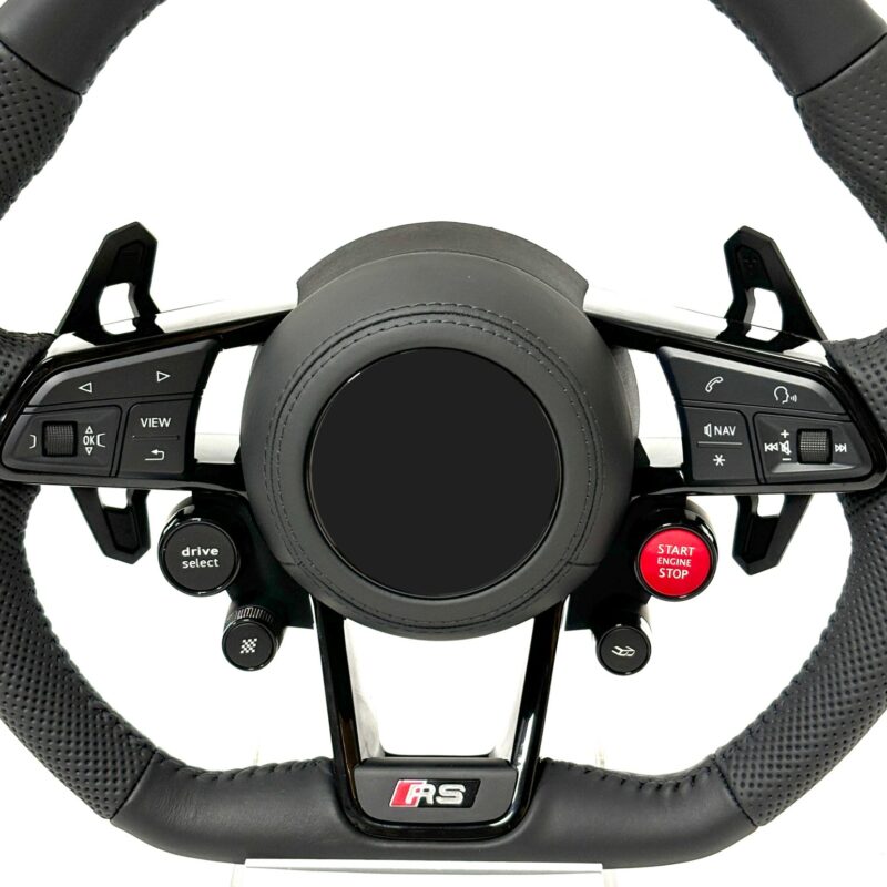 R8 Carbon fiber Steering Wheel Assembly Upgrade Fit for audi q5 2011 audi a4 udi rs6 c8 carbon fiber A5 A6 A7 S3 S5 TT R8 Style - Image 2