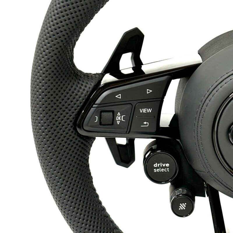 R8 Carbon fiber Steering Wheel Assembly Upgrade Fit for audi q5 2011 audi a4 udi rs6 c8 carbon fiber A5 A6 A7 S3 S5 TT R8 Style - Image 3