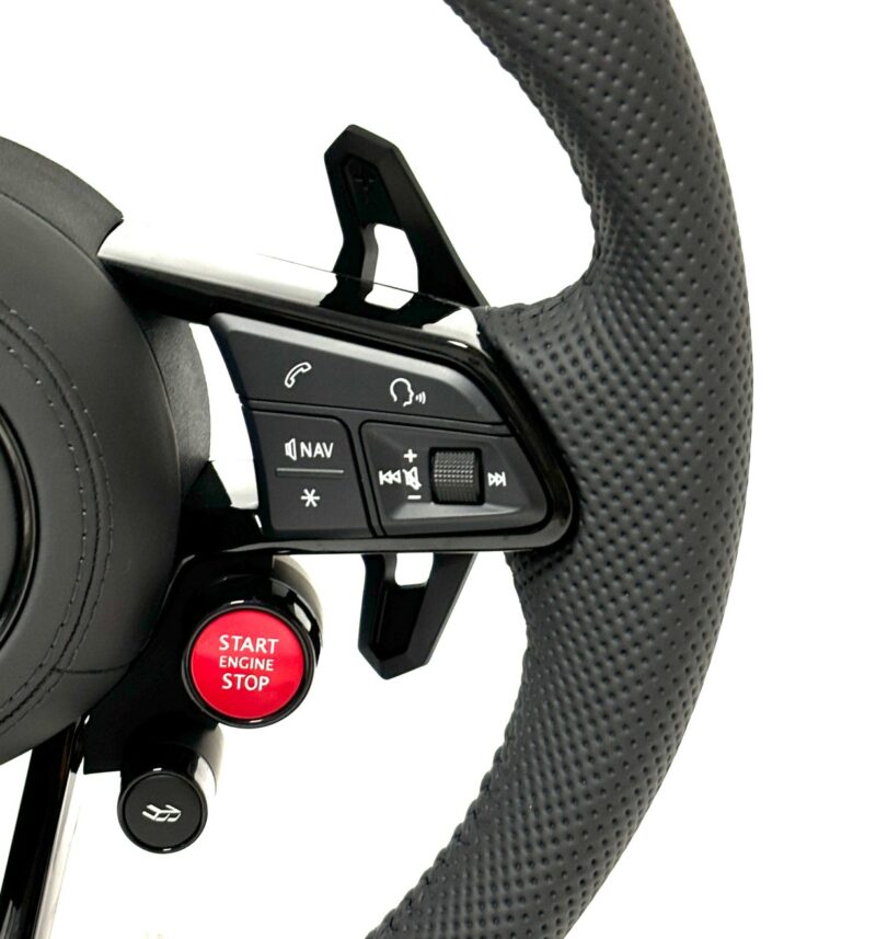 R8 Carbon fiber Steering Wheel Assembly Upgrade Fit for audi q5 2011 audi a4 udi rs6 c8 carbon fiber A5 A6 A7 S3 S5 TT R8 Style - Image 4